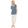 thumbnail image 3 of Women's Jockey® Soft Touch Luxe Swing Pajama Tee Color: Black Size: 1X, 3 of 4