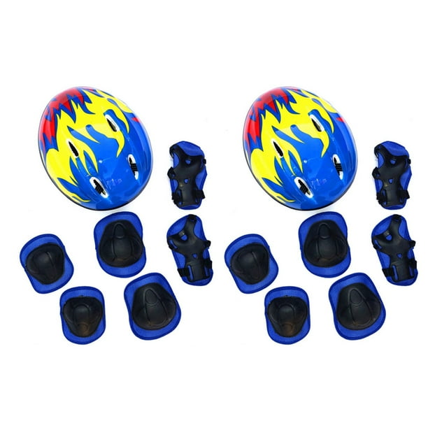 3-6 Años Casco para Niños Bicicleta 14 Piezas/ Conjunto Equipo de Protección Ultraligero para Niños Casco de Ciclismo para Niñas Gorra de Bicicleta B
