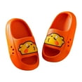 thumbnail image 3 of Zanarzt Cloud Slides Indoor Kids Cloud Slides Slippers for Girls Boys Pillow Slippers Shower Bathroom Thick Sole Sandals Indoor Outdoor Slippers Orange,US 13, 3 of 7