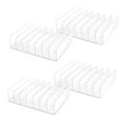 thumbnail image 1 of 4 Pcs Clear Acrylic Cd Holder With Tackable Cd Dvd Display Rack Cd Storage Rack Organizer Stand Cd, 1 of 5