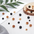 thumbnail image 4 of PH 600pcs Wooden Beads Black Wood Balls 6/8/10mm Polished Loose Beads Ball Spacer Bead for Christmas Farmhouse Bracelet Necklace Jewelry Making Home Party Decorations Garland Making colorful, 4 of 6