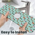thumbnail image 6 of Kdxio Christmas Dachshund Pattern Non-Slip Diatom Mud Faucet Drain Pad,Self Absorbent Mat for Kitchen Sink for Variety Kitchen & Bathroom Countertops, 6 of 7