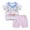 Light Pink, variant on WOYY Toddler Boys 2-Piece Outfit Set Cartoon Short Sleeve T Shirt Shorts Set for Children