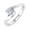 White, variant on 10K Rose Gold Channel Set Solitaire Diamond Engagement Ring Band (0.18 Carat) (Ring Size 4)