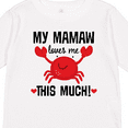 thumbnail image 4 of Inktastic Mamaw Loves Me Grandson Gift Boys or Girls Long Sleeve Toddler T-Shirt, 4 of 5