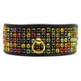 thumbnail image 4 of Dog, Puppy  Pet Collar, "Five Row Confetti Jewel Set", 4 of 8