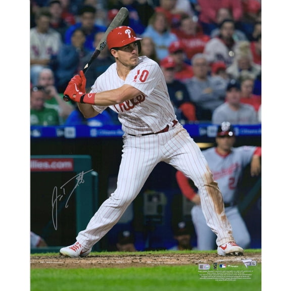 J.T. Realmuto Philadelphia Phillies Autographed 16" x 20" Hitting Photograph - Fanatics Authentic Certified