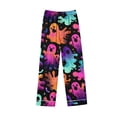 thumbnail image 6 of BaoFuBaoMei Halloween Lounge Sets Women 2 Piece Plus Size Long Sleeve Top and Pants Pajamas Halloween Ghost Print Soft Party Sleepwear, 6 of 7