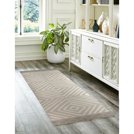 

HAMLIN BEIGE Kitchen Mat By Kavka Designs
