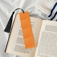 thumbnail image 4 of Kdxio Orange Glitter2 Print Metal Tassel Bookmarks,Perfect Gift for Art Lovers and Bookworms Metal Bookmarks for Women, 4 of 8