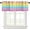 Multicolor, variant on Mid Century Modern Valance for Windows,Abstract Geometry Curtain Valance Rod Pocket, Modern Art Small Window Curtains for Kitchen Bedroom Living Room Bathroom Decor, 54"x18"