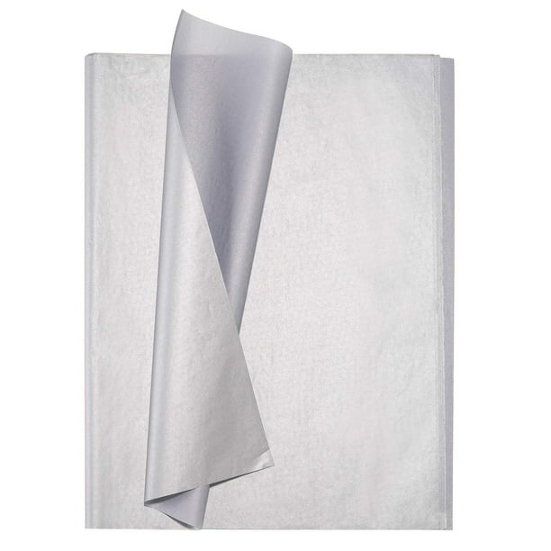 Papel de seda Whaline Silver, 100 hojas, 35 x 50 cm
