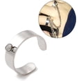 thumbnail image 4 of 10 piezas de componentes de anillo de brazalete abierto de acero inoxidable, base de anillo de bucle, orificio ancho de 6 mm, fornitura de joyería de 2,5 mm, 4 of 4