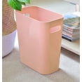thumbnail image 4 of Youngever 2 Pack 3 Gallon Slim Trash Can, Plastic Garbage Container Bin, Trash Bin with Handles for Home Office, Living Room, Study Room, Kitchen, Bathroom (Pink), 4 of 4