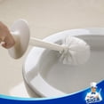 thumbnail image 4 of MR. SIGA Toilet Bowl Brush and Holder for Bathroom, White, 2 Pack, 4 of 7