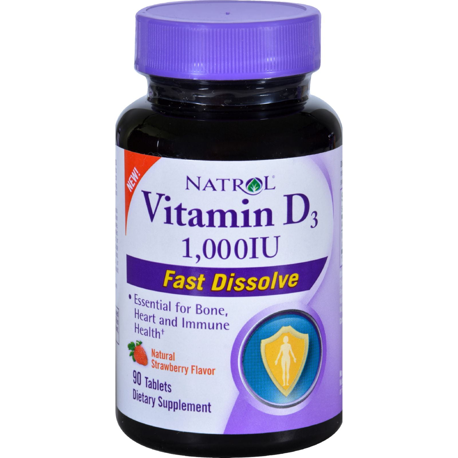 Natrol Vitamin D3 1000 IU Fast Dissolve 90 Tablets