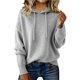 thumbnail image 3 of Suéteres de mezcla de Cachemira for mujer, sudaderas con capucha de lana suave con cuello redondo, jersey de punto acogedor con cordón for Otoño e Invierno 2026, 3 of 4