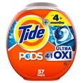thumbnail image 1 of Tide 4-n-1 Ultra Oxi PODS Laundry Detergent Pacs, HE Compatible, Built in Pre-treater for Stains, 1 of 15