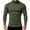 A-Army Green, variant on RKSTN Compression Shirt Men Long Sleeve Solid Color Mock Neck Lightweight Fall Winter Daily Base Layer Thermal Shirts for Men (Pink ,M)