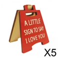 thumbnail image 1 of San Valentín,Centro de mesa con letrero romántico de madera I Love You,Regalo del día de San Valentín para novio Hombres Mujeres Rojo, para novia Prometida para marido y, 1 of 8