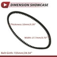 thumbnail image 4 of Correa de transmisión Unique Bargains para Yamaha para ZY100 para JOG100 para JOG para RSZ100 para RS100 Scooter Moped V-Belt, 4 of 7