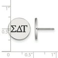 thumbnail image 2 of White Sterling Silver Earring Black Blue Women'S Greek Sigma Delta Tau 12 mm, 2 of 2