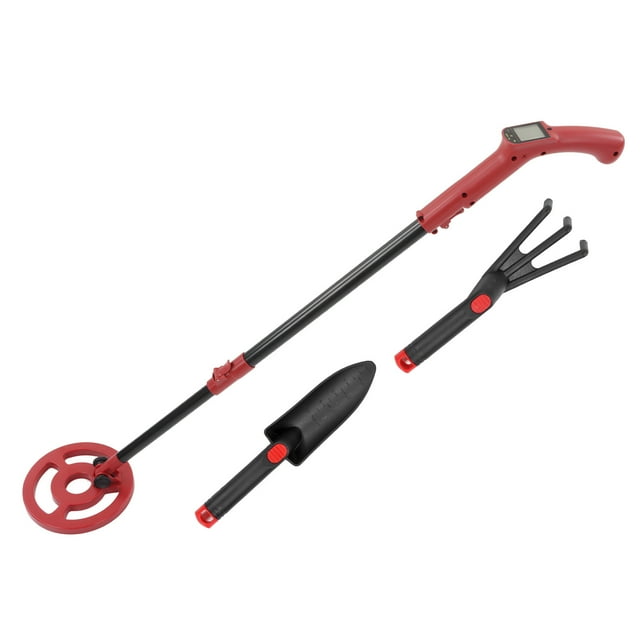 Metal Detector, High Accuracy Fun Toy Adjustable Length Pinpointer For Kids Red Detector,Green Detector,Red Detector Rake Shovel,Green Detector Rake Shovel