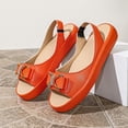 thumbnail image 4 of Samdudou Wedge Sandals for Women Open Toe Slingback Flatform Shoes Elegant Rhinestone Bowknot Embellished Slip On Casual Summer Beach Vacation Everyday Dressy Footwear, 4 of 9