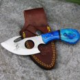 thumbnail image 2 of 7" Bone Collector Blue Bone Handle Skinning Knife with Gut Hook, 2 of 5