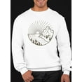 thumbnail image 2 of Graphic Halftone Landscape Sweatshirt Men -Image by Shutterstock, Male Large, 2 of 4