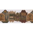 thumbnail image 2 of Plaques d'Hôtel Vintage Large Papier Peint Bord Retro Design, Rouleau 15' x 10", 2 of 3