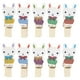 thumbnail image 1 of 10 mini pinzas de madera natural para ropa de Pascua, para tarjetas de papel fotográfico, con línea, 1 of 2