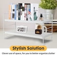 thumbnail image 5 of YOYTOO Desk Shelf Organizer, 2 Tier Desktop Organizers Storage Shelves Tabletop Bookshelf for Home Office, Black, 5 of 6