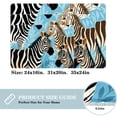 thumbnail image 2 of Zebra Machine Washable Non-Slip Polyester Floor Mat Door Mat Kitchen Mat, 2 of 6