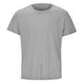 thumbnail image 4 of Big and Tall Shirts for Men Breathable Ice Silk T Shirt Top Short Sleeve Slim Fit Fashion Summer Round Neck Short Sleeve Men Medium Shirts Big And Tall Mens Size Small Mens Tops Designer T for L, 4 of 4