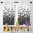 thumbnail image 5 of Blackout Kids Curtains,Halloween Bat Swarm Pattern Childrens Insulated Curtains Set Of 2,Bedroom Essentials,Toddler Room Decor 42"x54", 5 of 5