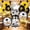 B, variant on Graduation Foil Balloon Set for High School College Graduation Celebration, Black and Gold Party Decorations with Congratulations Message Including Star Round and Elongated Balloons 2 Pieces