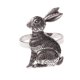 thumbnail image 1 of Hebilla De Servilleta De Conejo De Pascua Anillo De Servilleta De Conejo De Jade De Acción De Gracias - Plata (: 5.3 * 4.5cm Diámetro Del Anillo 4cm), 1 of 14
