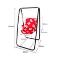 thumbnail image 2 of Neinkie A-shaped Strong Load Bearing Anti-deformed Hammock Chair Stand Swing Seat Metal Support Rack, 2 of 8