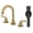 Gold, variant on Brushed Nickel Bathroom Faucet 3 Hole, WOWOW 8 Inch Widespread Bathroom Faucet with Pop Up Drain, 2 Handles Bathroom Sink Faucet with cUPC Supply Lines Modern Faucet for Bathroom Sink