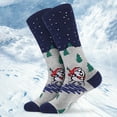 thumbnail image 3 of Kids Merino Wool Hiking Socks Girls Boys Teen Winter Thermal Cozy Warm Thick Cushion Boot Socks, 3 of 8