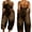 Leopard Print, variant on Women Halter Neck Backless Jumpsuit, Leopard Animal Print Sleeveless One Piece Outfit, Elastic High Waist Loose Harem Jumpsuit with Side Pockets for Vacation Daily Wear