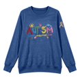 thumbnail image 2 of Autism Awareness Shirt Long Sleeves Pullover Sweatshirt for Women Blue XXXL, 2 of 7
