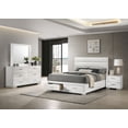 thumbnail image 2 of Felicity 4-piece Queen Platform Bedroom Set White, 2 of 16