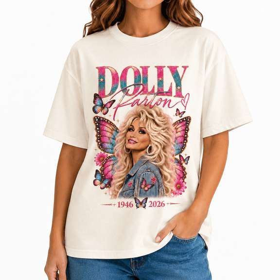 Dolly Tribute Tshirt, Retro Country Music Shirt, Vintage Western Cowgirl Graphic T-shirt, Dolly Fan Merch