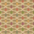 thumbnail image 1 of Ahgly Company Machine Washable Indoor Square Transitional Yellow Orange Area Rugs, 5' Square, 1 of 7
