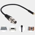 thumbnail image 1 of 3.5MM Female To XLR Female Audio Adapter Cable Zinc Alloy Interface Patch Cord, 1 of 8