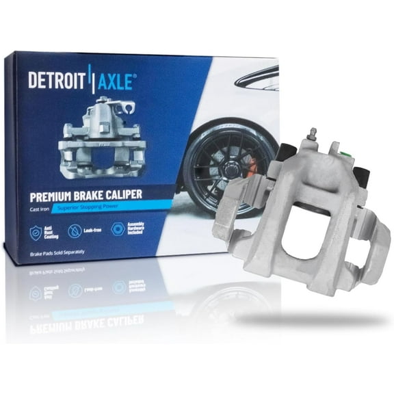 Detroit Axle - Rear Right Brake Caliper for 2011-2022 Jeep Grand Cherokee 2011-2020 Dodge Durango Disc Brake Caliper with Bracket Assembly 2012 2013 2014 2015 2016 2017 2018 2019 Replacement