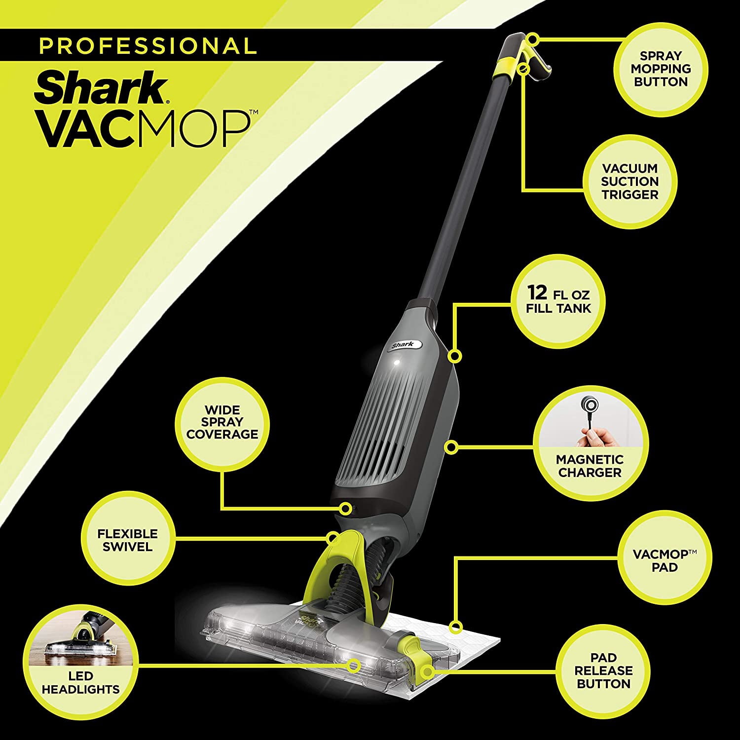 Shark VM252 VACMOP Pro Cordless Hard 