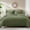Olive Green, variant on Amberspace Prewashed fabric 7-piece Bed in a Bag Comforter Set with Sheets,Sage green,Queen